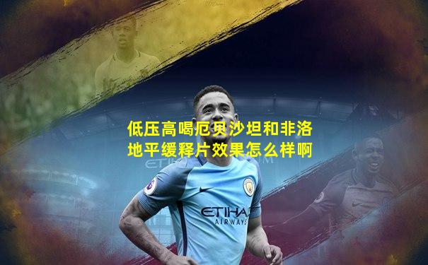 低压高喝厄贝沙坦和非洛地平缓释片效果怎么样啊