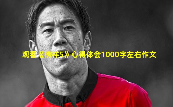 观看《榜样5》心得体会1000字左右作文